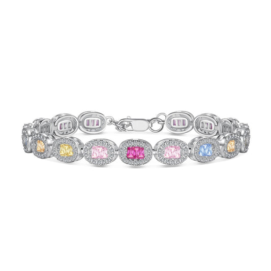 [Lumi Jewels]Bracelet Quotidien Orné Coupe Émeraude Exquis
