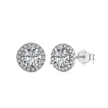 [Lumi Jewels]Classic Princess Round Shape Earrings