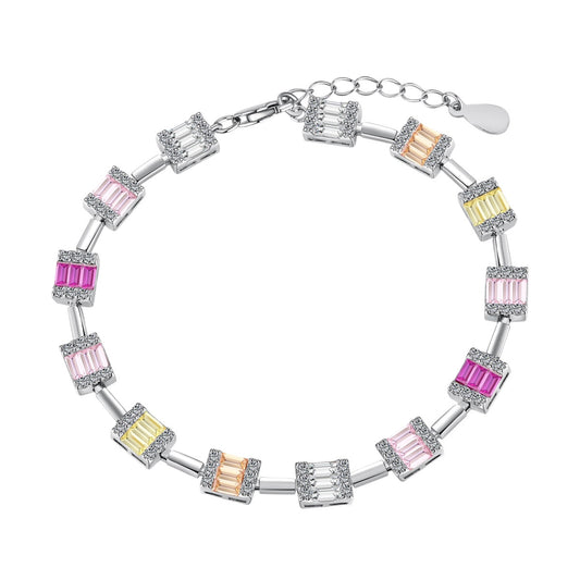 [Lumi Jewels]Bracelet Quotidien Élégant avec Pierres Taille Émeraude