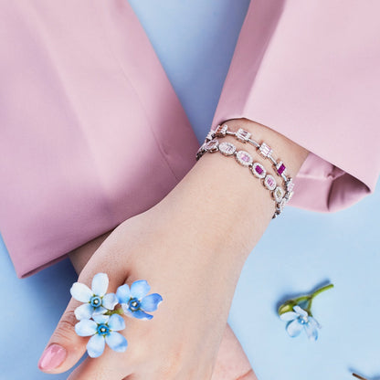 [Lumi Jewels]Exquisite Ornate Emerald Cut Daily Bracelet