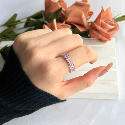 [Lumi Jewels]Gorgeous Marquise Cut Tennis Ring