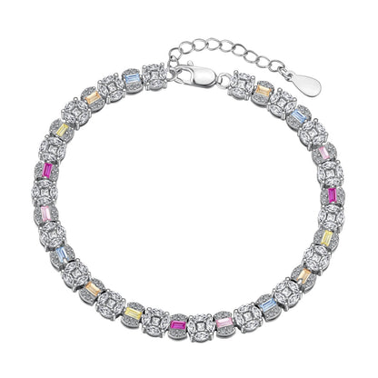 [Lumi Jewels]Dazzling Radiant Multi Cut Daily Bracelet