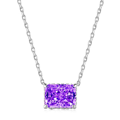 [Lumi Jewels]Luxurious Square Shape Colorful Necalack