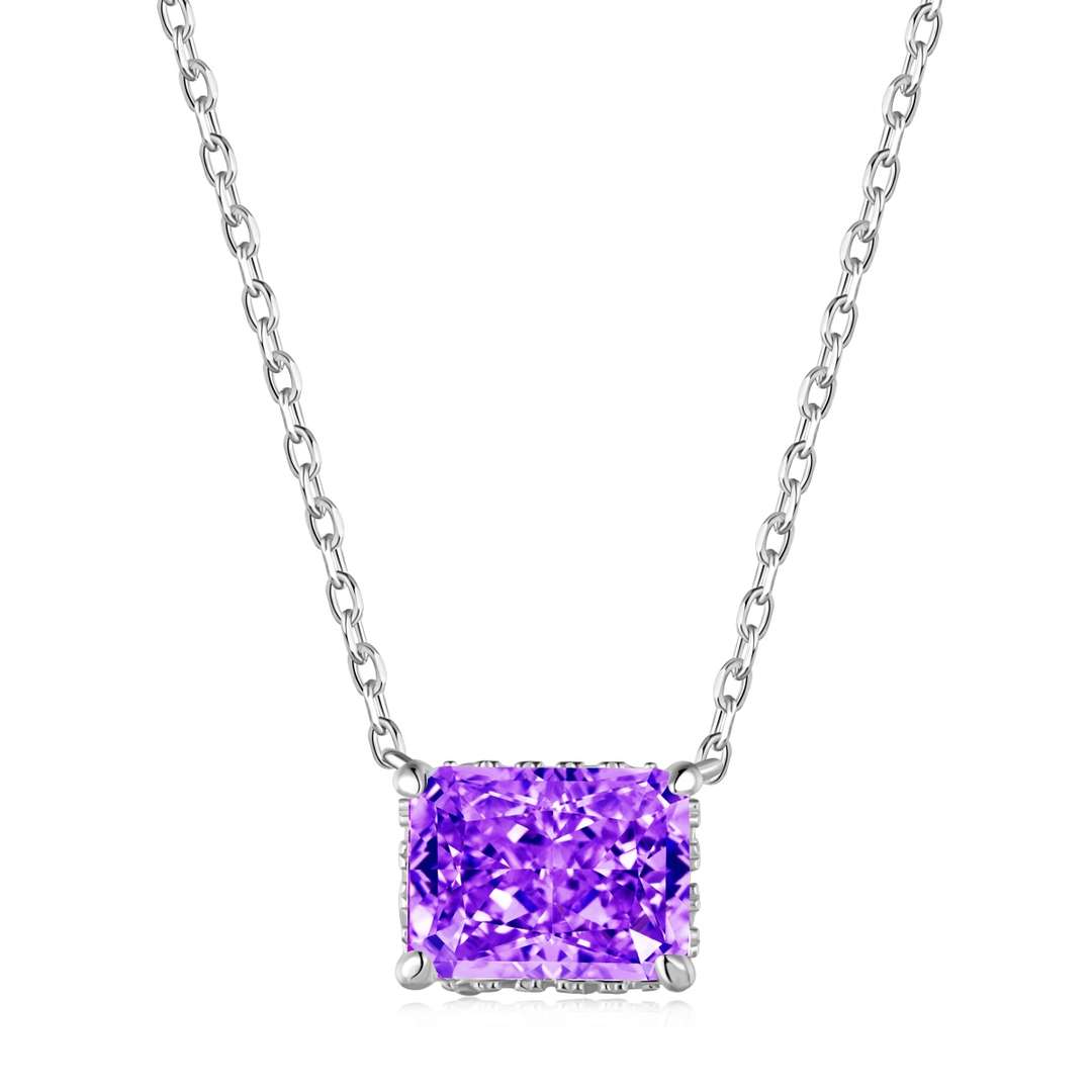 [Lumi Jewels]Luxurious Square Shape Colorful Necalack