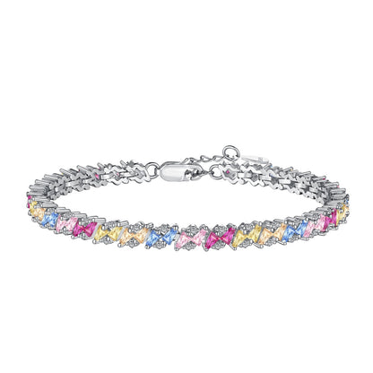 [Lumi Jewels]Ornate Sparkling Multi Cut Party Bracelet