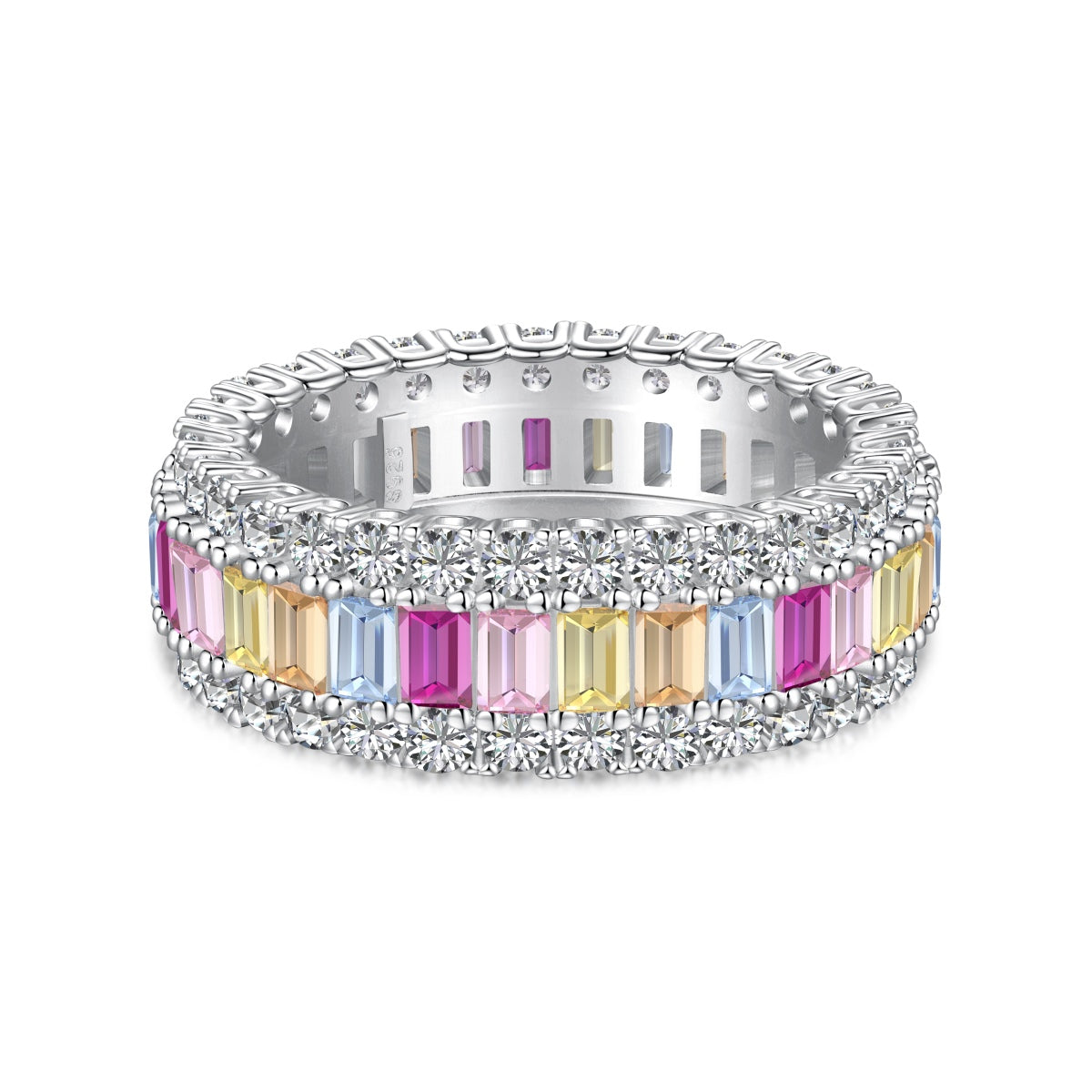[Lumi Jewels]Dainty Colorful Radiant Cut Daily Ring