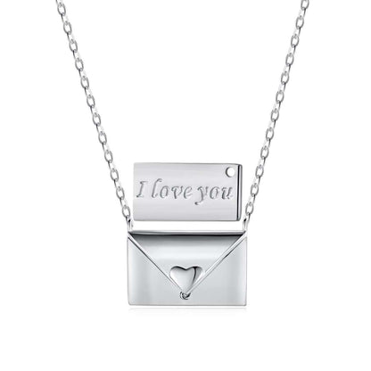 [Lumi Jewels]Envelope Heart Shape Mother's Day Necklace