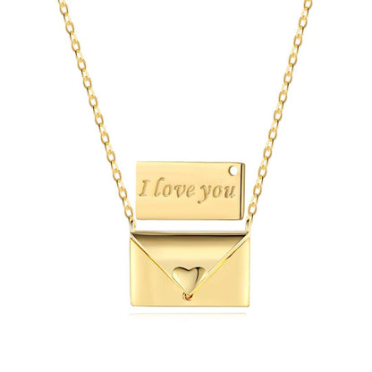 [Lumi Jewels]Envelope Heart Shape Mother's Day Necklace