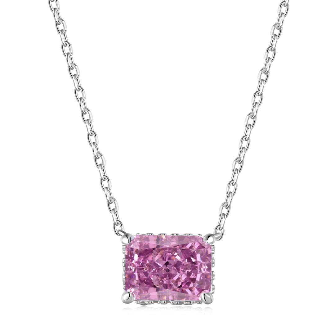 [Lumi Jewels]Luxurious Square Shape Colorful Necalack