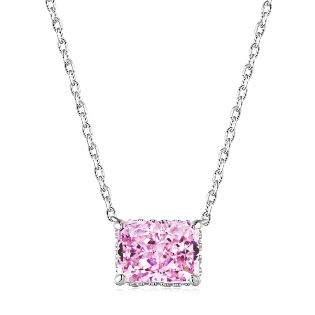 [Lumi Jewels]Luxurious Square Shape Colorful Necalack