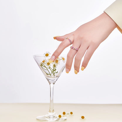 [Lumi Jewels]Dazzling Polychromatic Multi cut Daily Ring