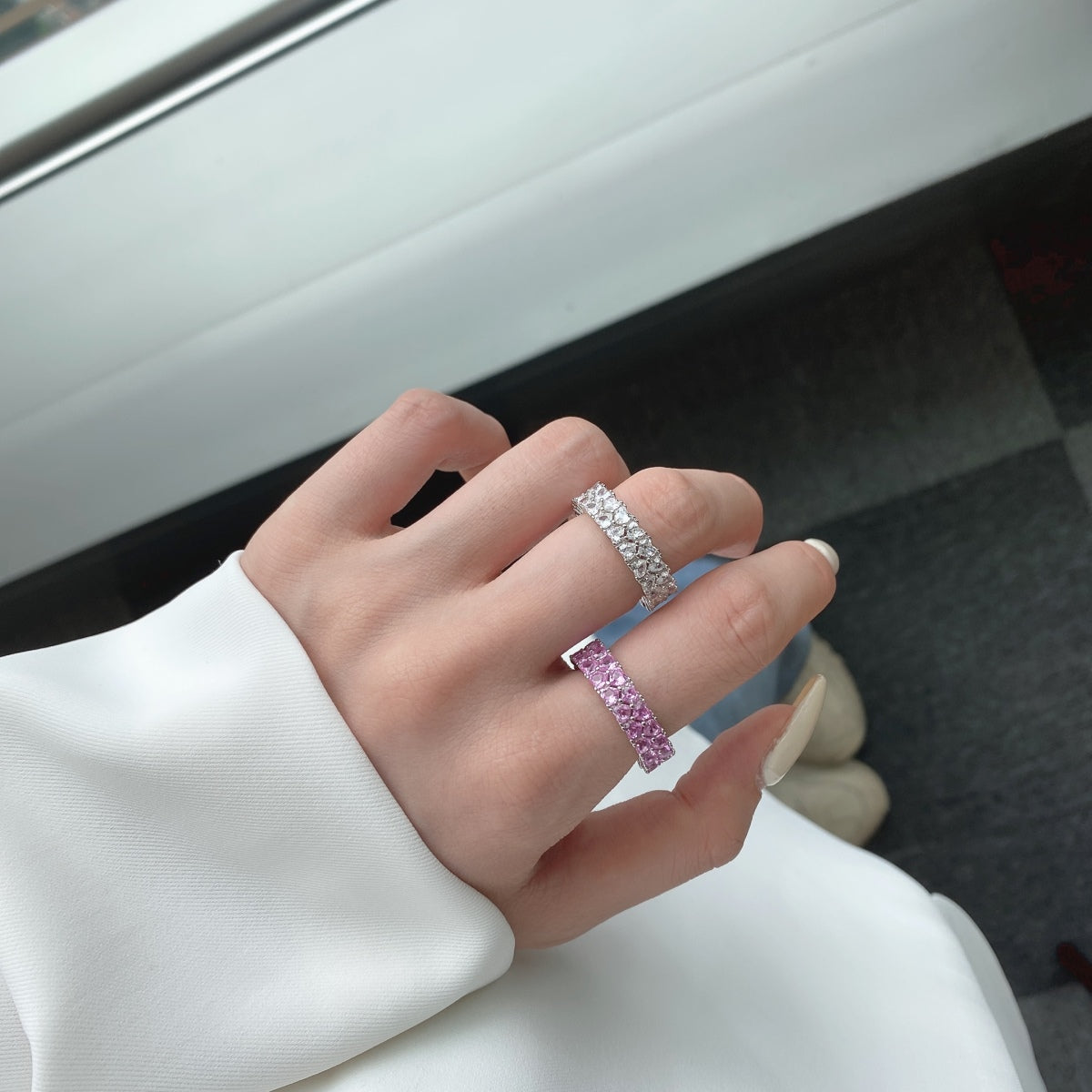[Lumi Jewels]Sparkling Full Heart Ring