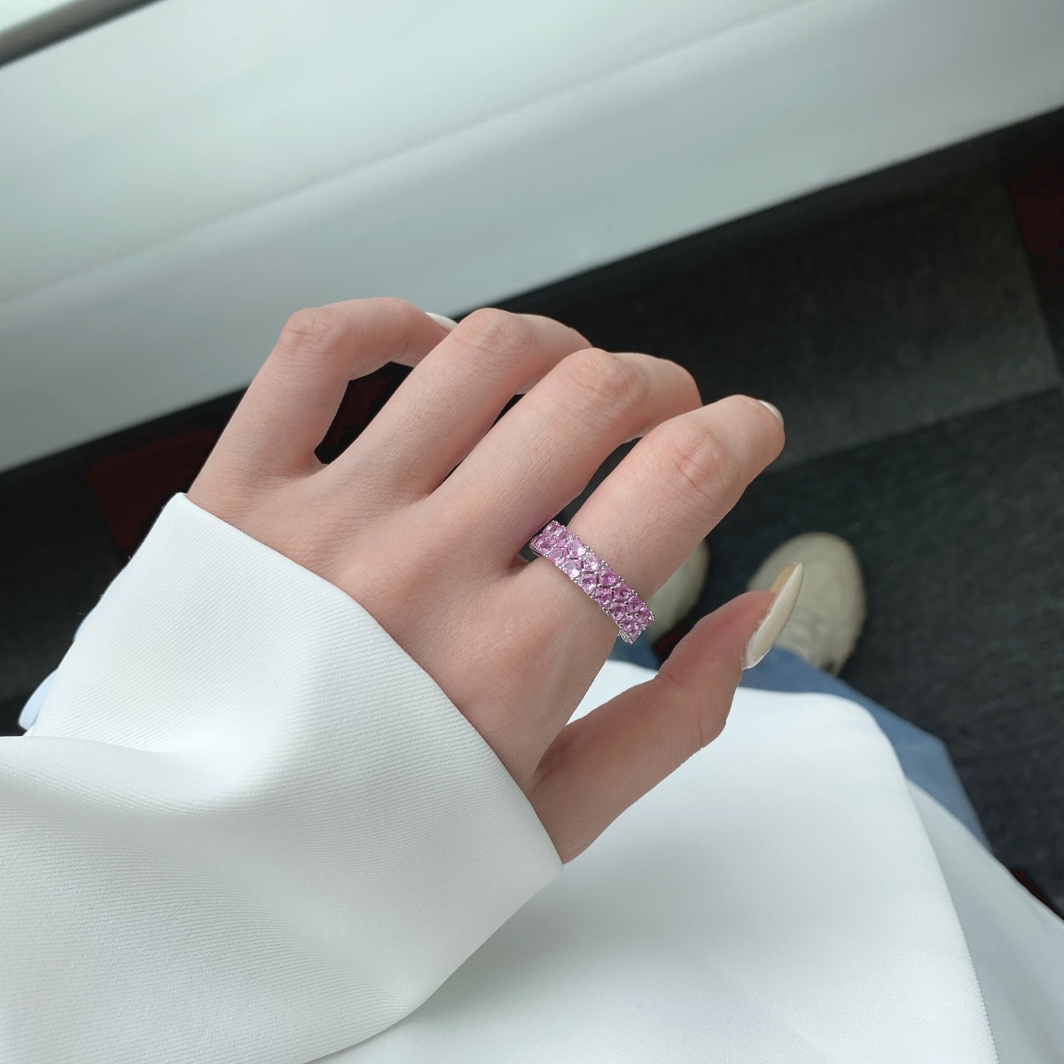 [Lumi Jewels]Sparkling Full Heart Ring