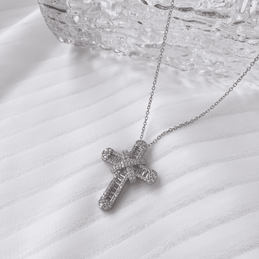 [Lumi Jewels]Gypsophila With Dimonds Necklace