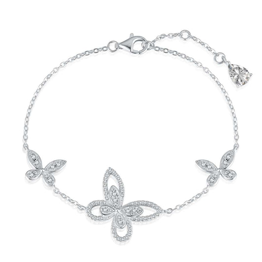 [Lumi Jewels]Delicate Butterfly Pendant Bracelet