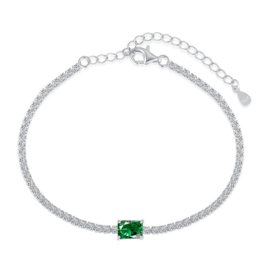 [Lumi Jewels]1.0 Carat Unique Emerald Cut Banquet Bracelet