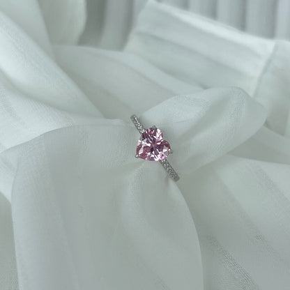 [Lumi Jewels]2.0 Carat Dazzling Lustrous Heart Cut Lover Ring