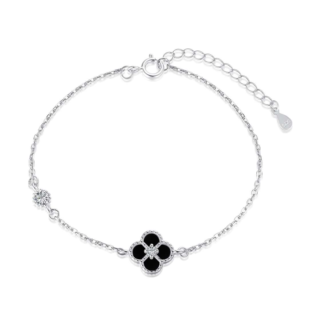 [Lumi Jewels]Delicate Four Leaf Clover Bracelet