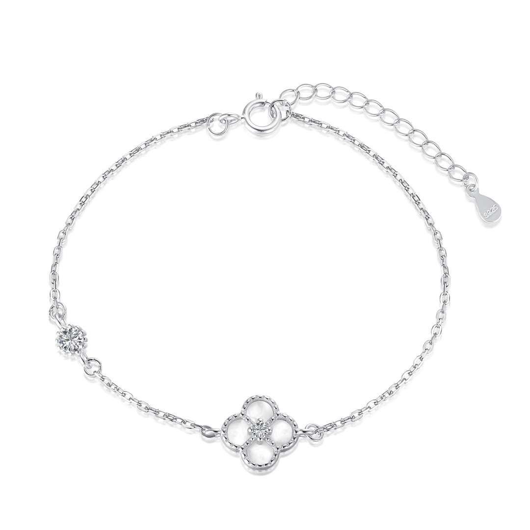 [Lumi Jewels]Delicate Four Leaf Clover Bracelet