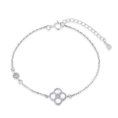 [Lumi Jewels]Delicate Four Leaf Clover Bracelet