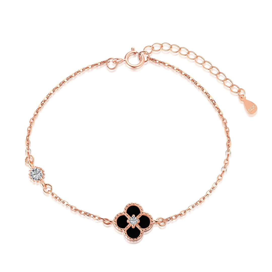 [Lumi Jewels]Delicate Four Leaf Clover Bracelet