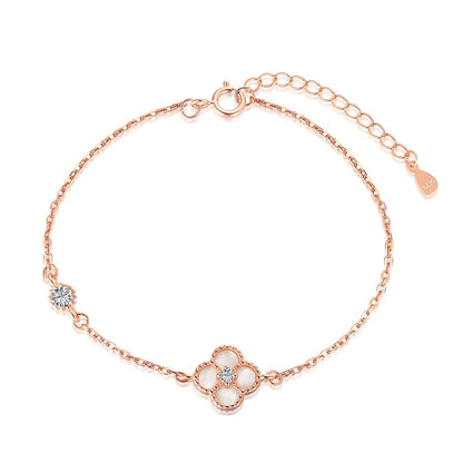 [Lumi Jewels]Delicate Four Leaf Clover Bracelet