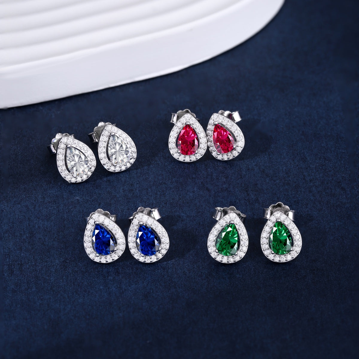 [Lumi Jewels]Luxurious Water Drop Shape Earrings