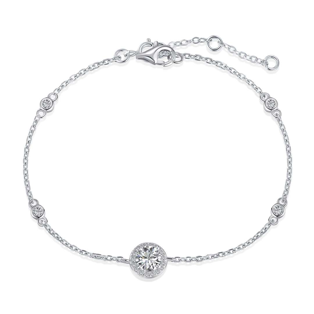 [Lumi Jewels]Dazzling Round Cut Shape Bracelet