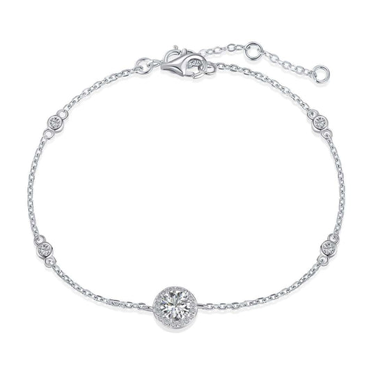 [Lumi Jewels]Dazzling Round Cut Shape Bracelet
