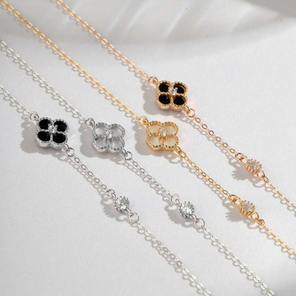 [Lumi Jewels]Delicate Four Leaf Clover Bracelet