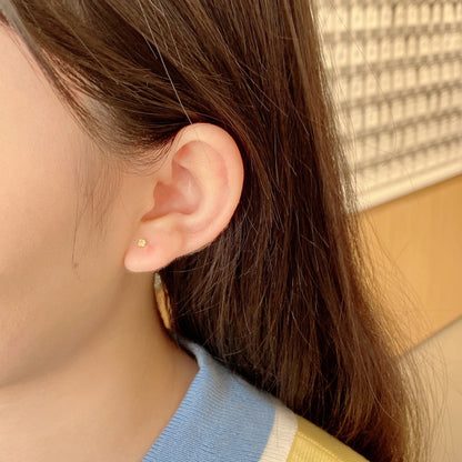 [Lumi Jewels]Delicate Solitaire Earrings