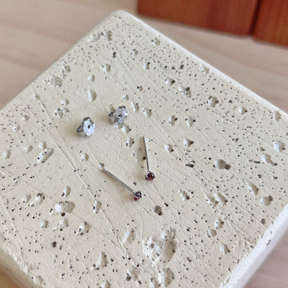 [Lumi Jewels]Delicate Solitaire Earrings