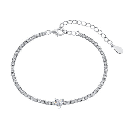 [Lumi Jewels]0.5 Carat Elegant Romantic Heart Shape Lover Bracelet