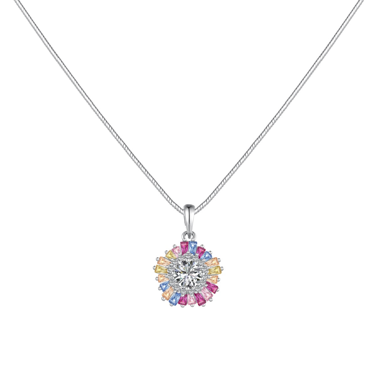 [Lumi Jewels]Charming Flower Colorful Necklace