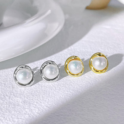 [Lumi Jewels]Dainty Bread Pearl Earrings