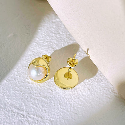 [Lumi Jewels]Dainty Bread Pearl Earrings