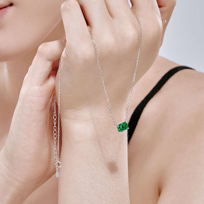 [Lumi Jewels]Luxurious Square Shape Colorful Necalack