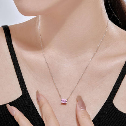 [Lumi Jewels]Luxurious Square Shape Colorful Necalack