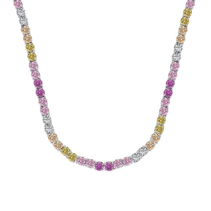 [Lumi Jewels]Delicate Colorful Tennis Necklace