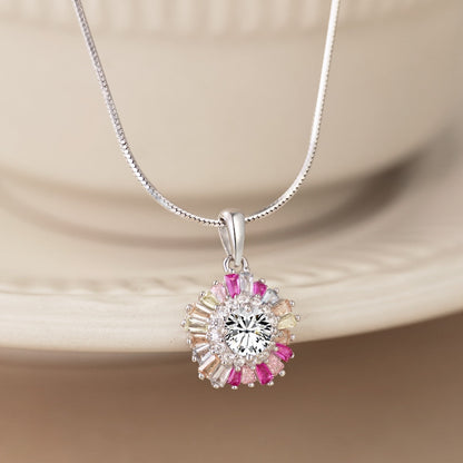 [Lumi Jewels]Charming Flower Colorful Necklace