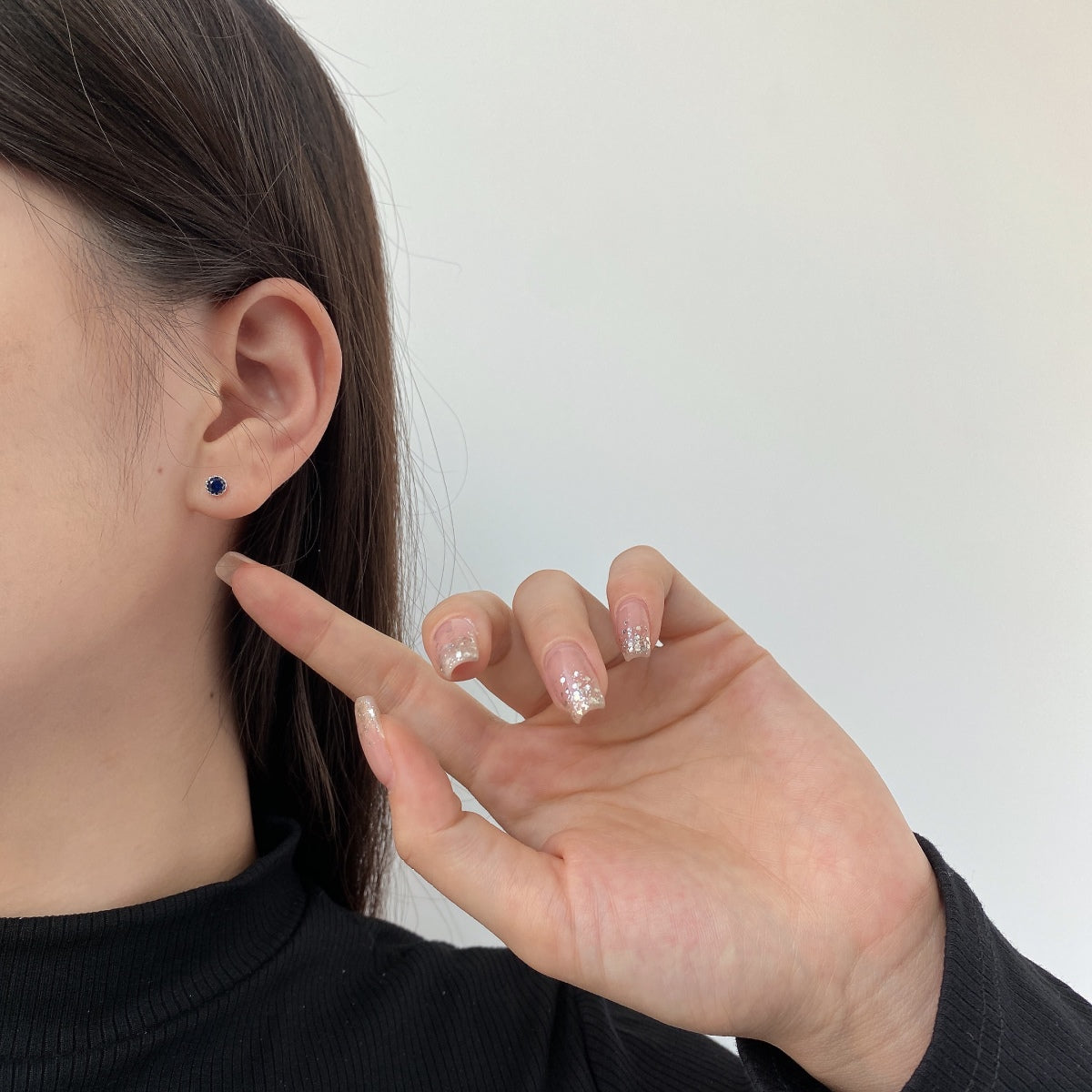 [Lumi Jewels]Sparkling Colorful Round Shape Earrings