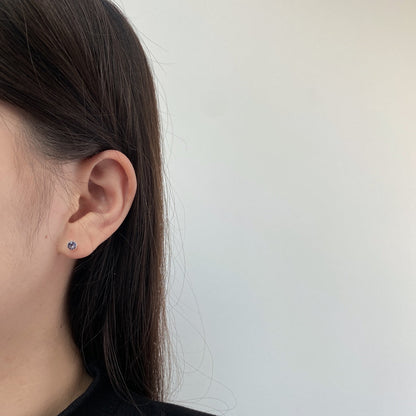 [Lumi Jewels]Sparkling Colorful Round Shape Earrings