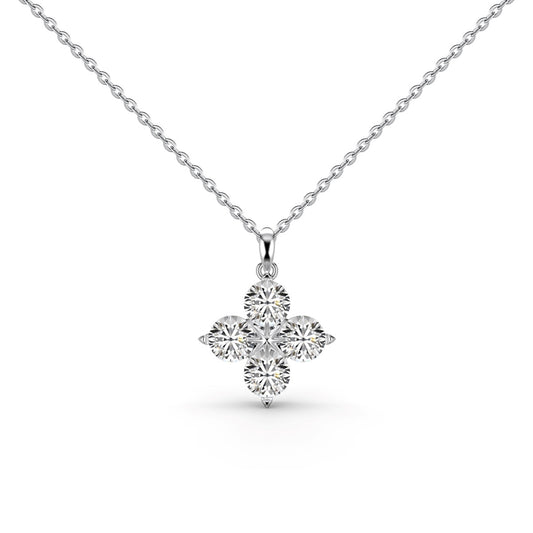 [Lumi Jewels]Four-Leaf Clover And Eight-Pointed Star Necklace