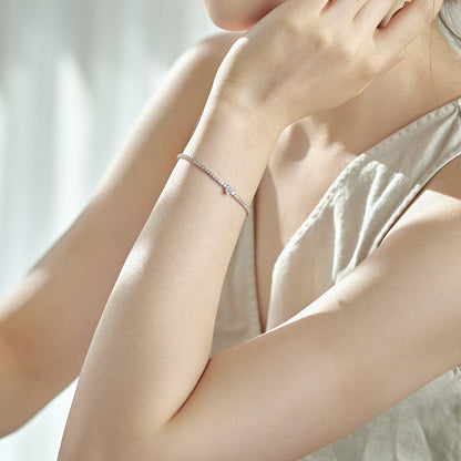 [Lumi Jewels]0.5 Carat Elegant Romantic Heart Shape Lover Bracelet