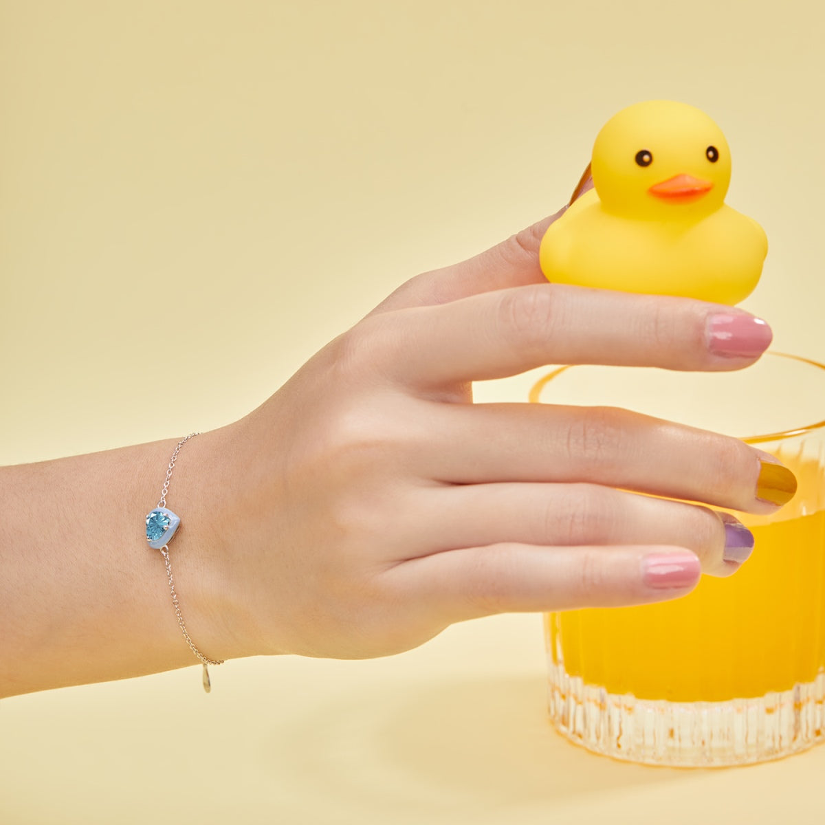 [Lumi Jewels]Sparkling Romantic Heart Shape Lover Bracelet