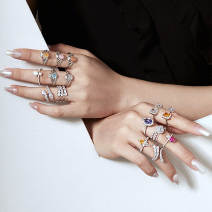 [Lumi Jewels]Unique Vivid Snake Shape Daily Ring