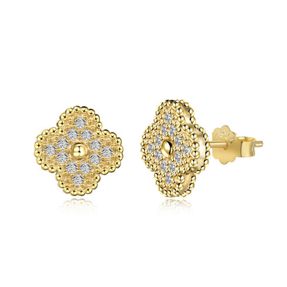 [Lumi Jewels] Boucles d'oreilles tendance trèfle à quatre feuilles