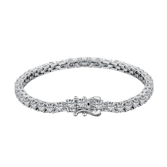 [Lumi Jewels]Bracelet tennis luxueux orné à coupe ronde