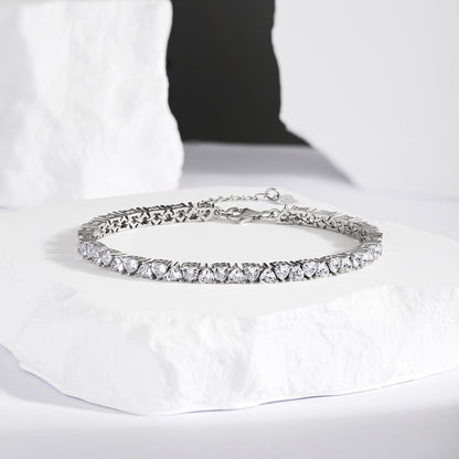 [Lumi Jewels]Dazzling Romantic Heart Shape Lover Bracelet