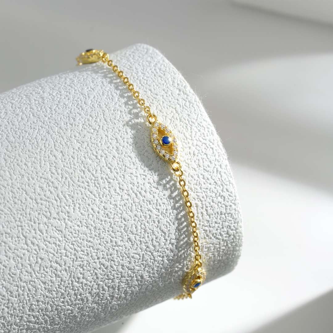 [Lumi Jewels]Evil Eye Shape Pendent Necklace